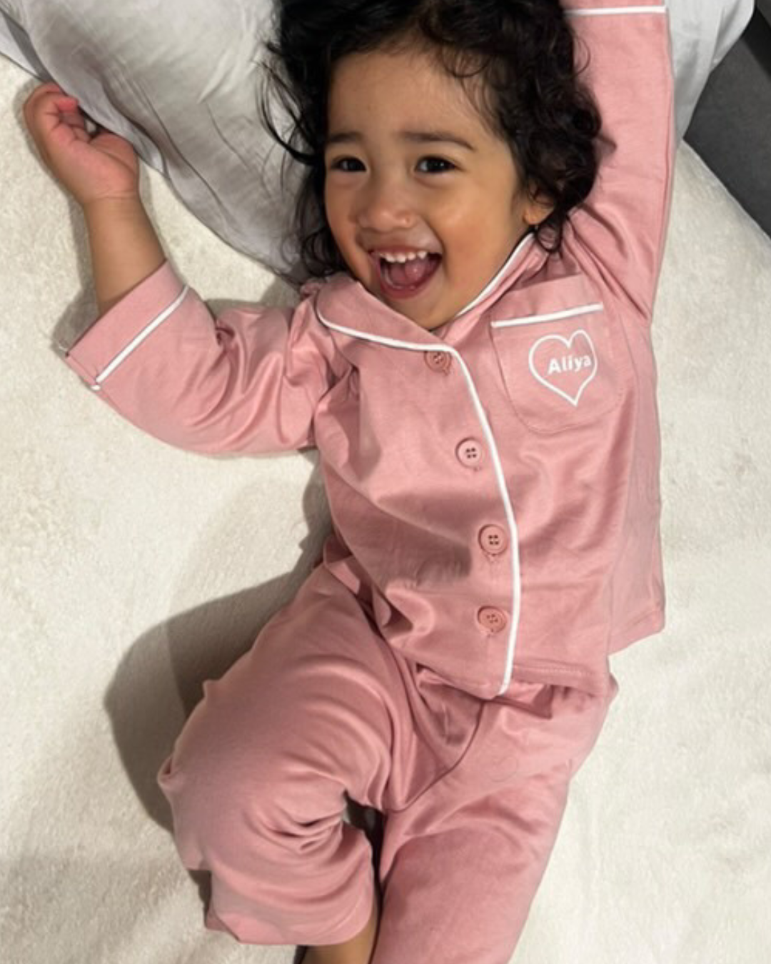 Personalised Pyjamas-Candy Floss Pink