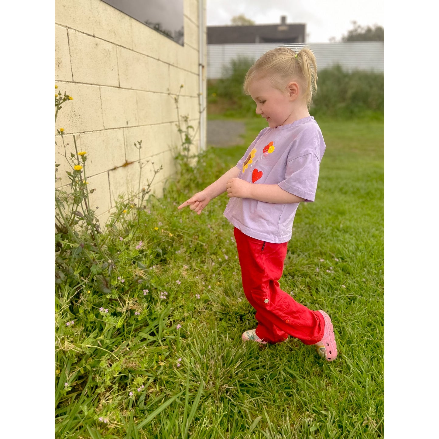 Grow With Love-Lilac Oversized Tee