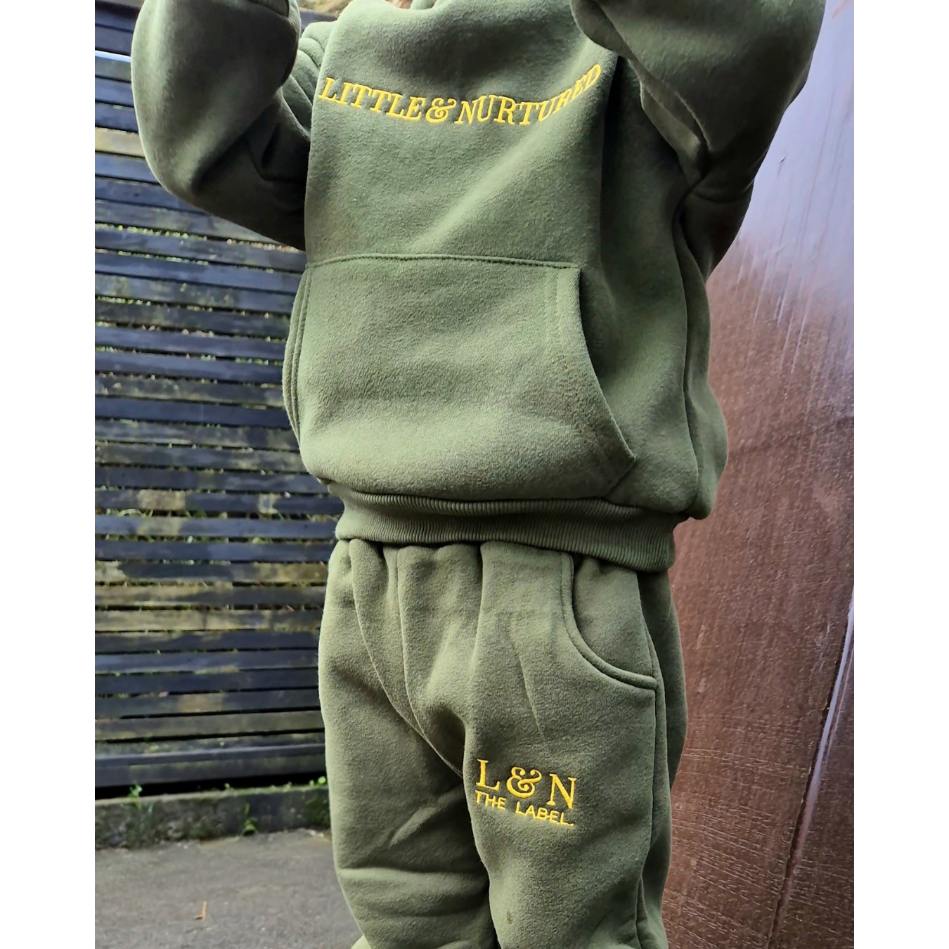 Little & Nurtured Tracksuit- Forest (preorder)