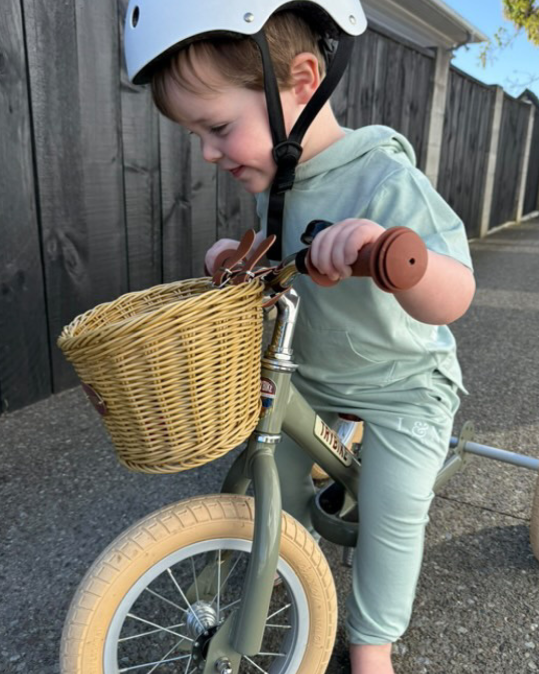 Little & Nurtured aqua green hooded tracksuit