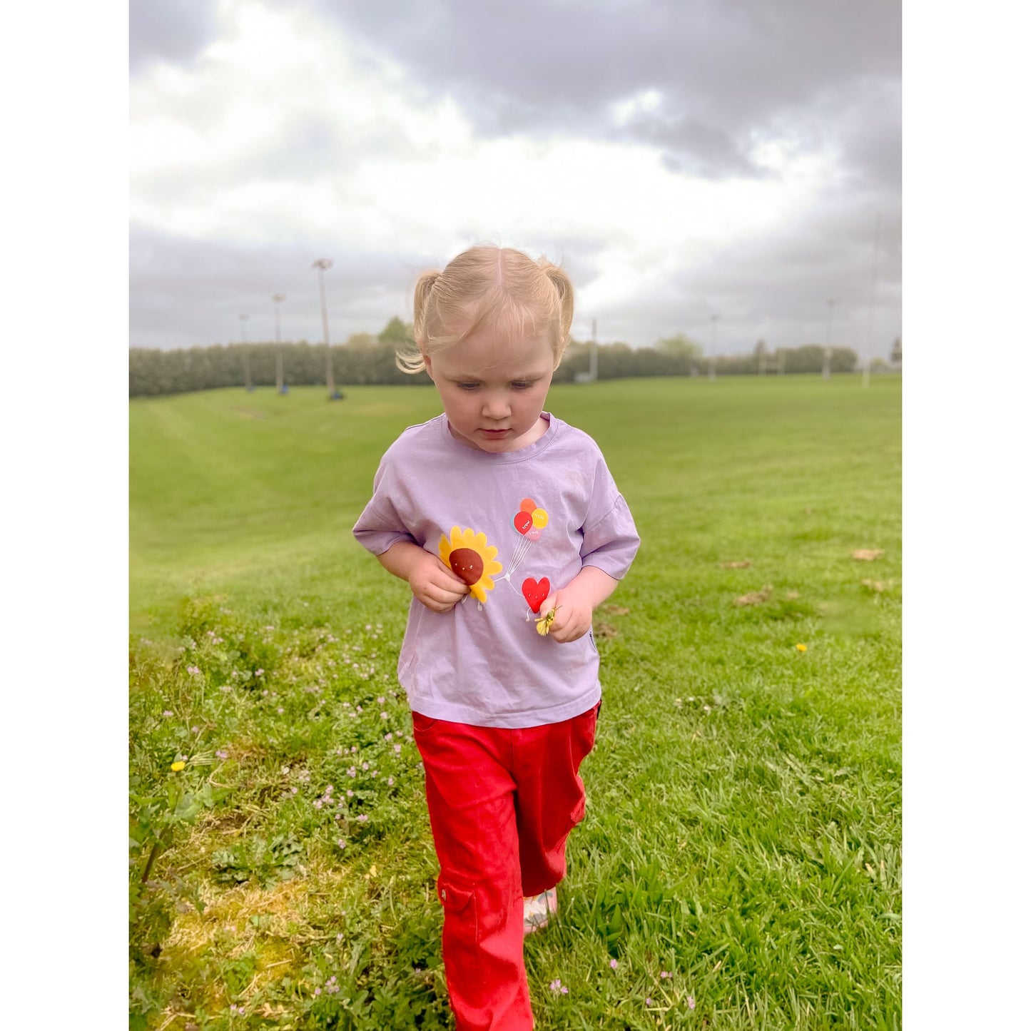 Grow With Love-Lilac Oversized Tee