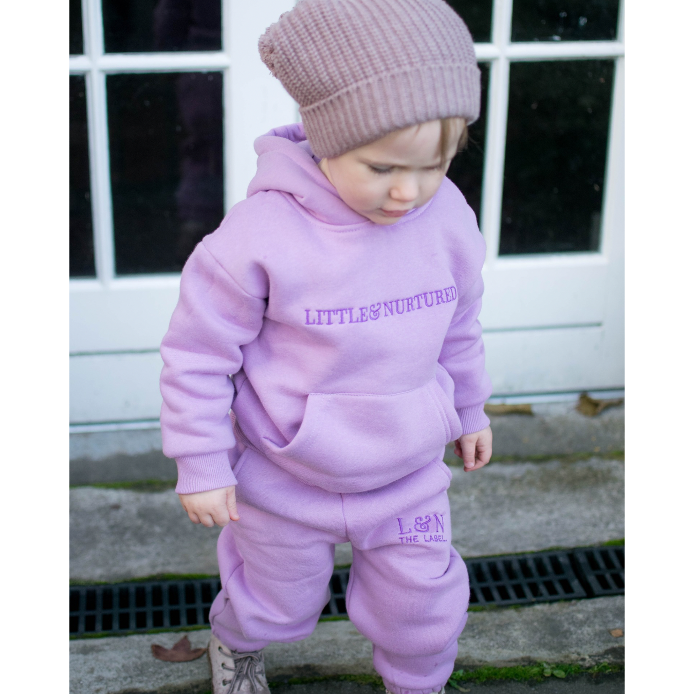 Little & Nurtured Tracksuit-Lavender