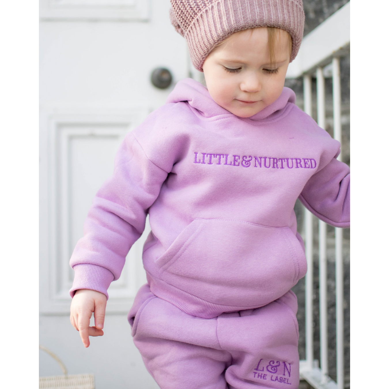 Little & Nurtured Tracksuit-Lavender