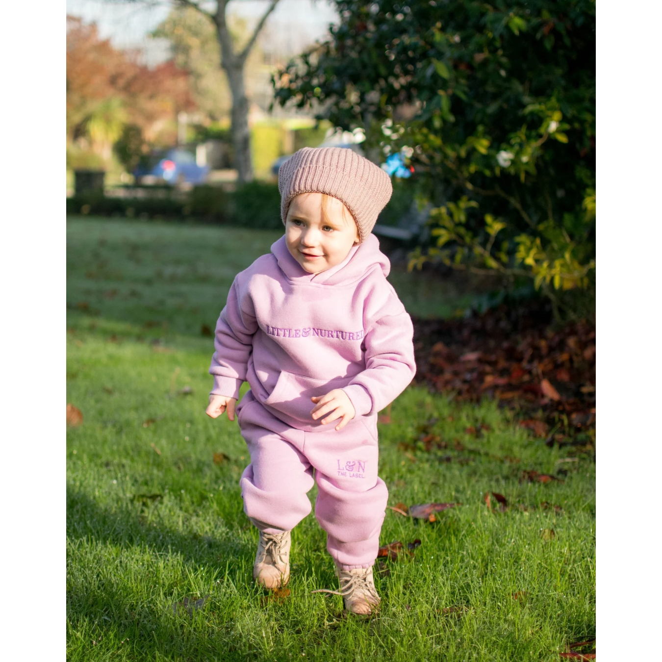 Little & Nurtured Tracksuit-Lavender