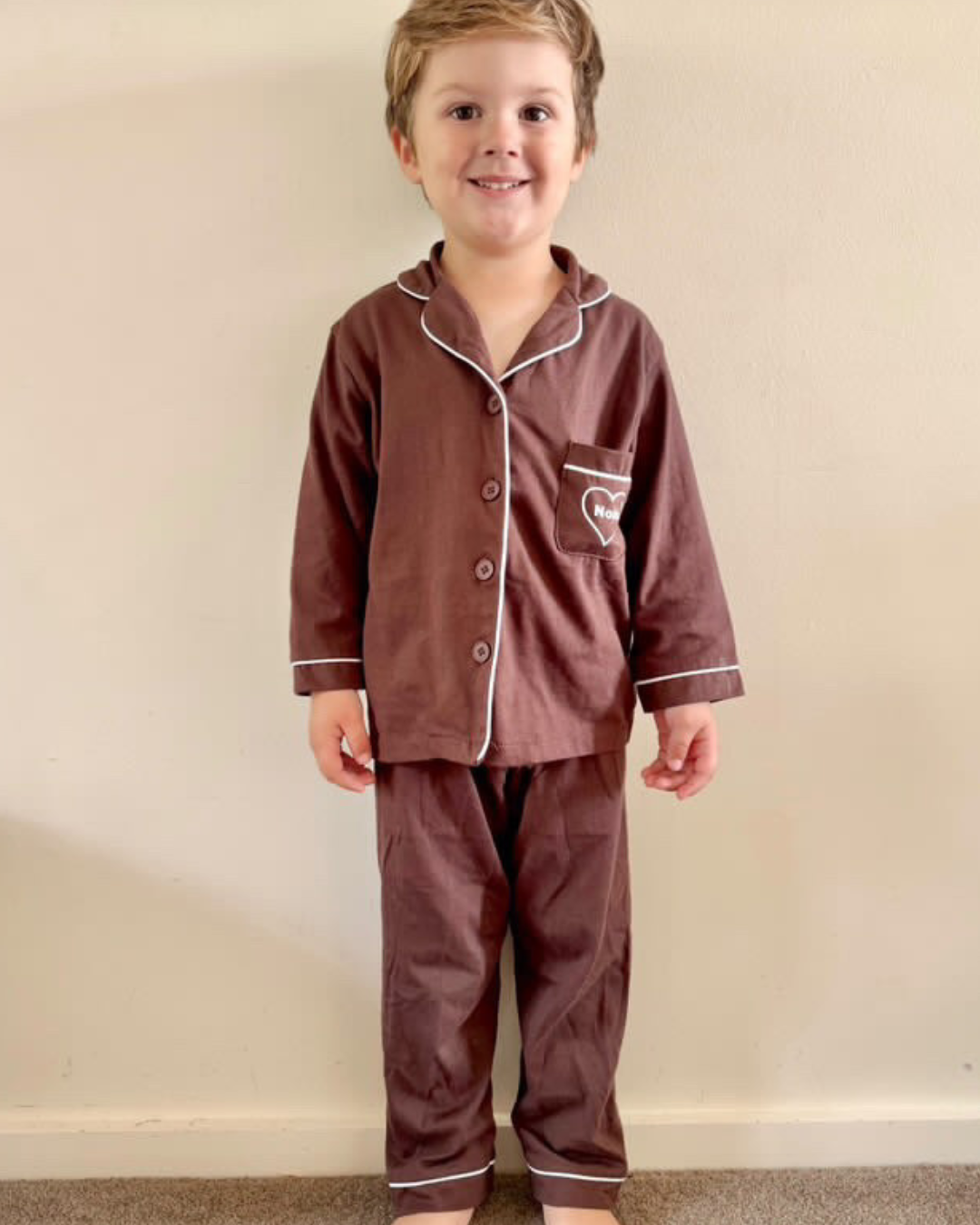 Personalised Pyjamas-Coco Brown