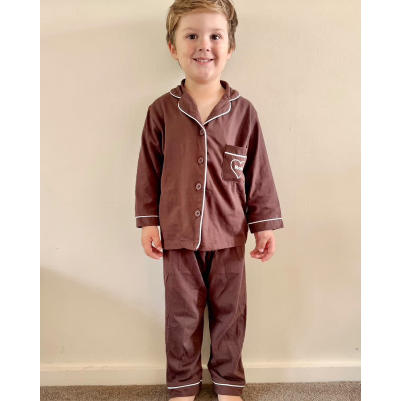 Personalised Pyjamas-Coco Brown (preorder)