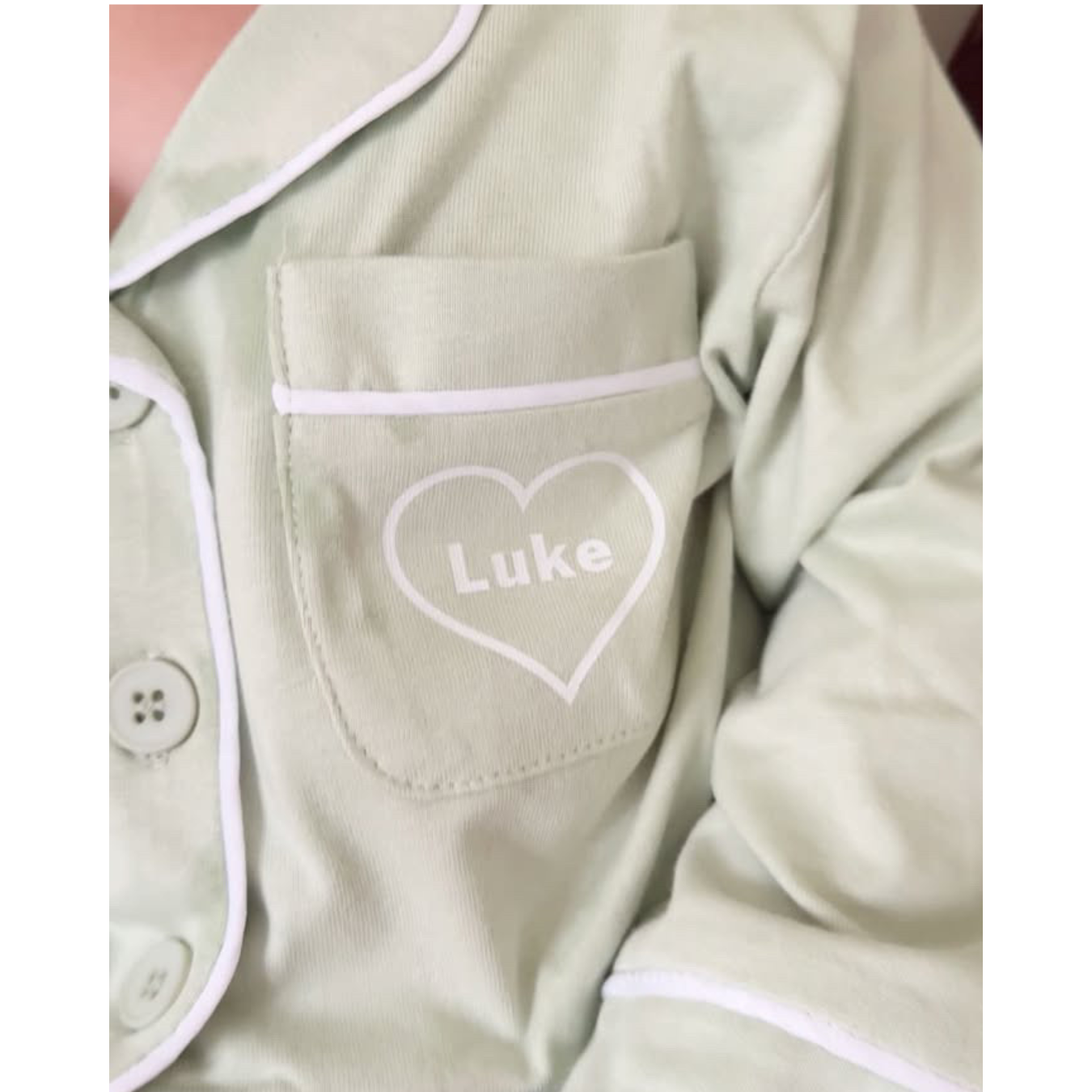 Personalised Pyjamas-Pistachio green(preorder)