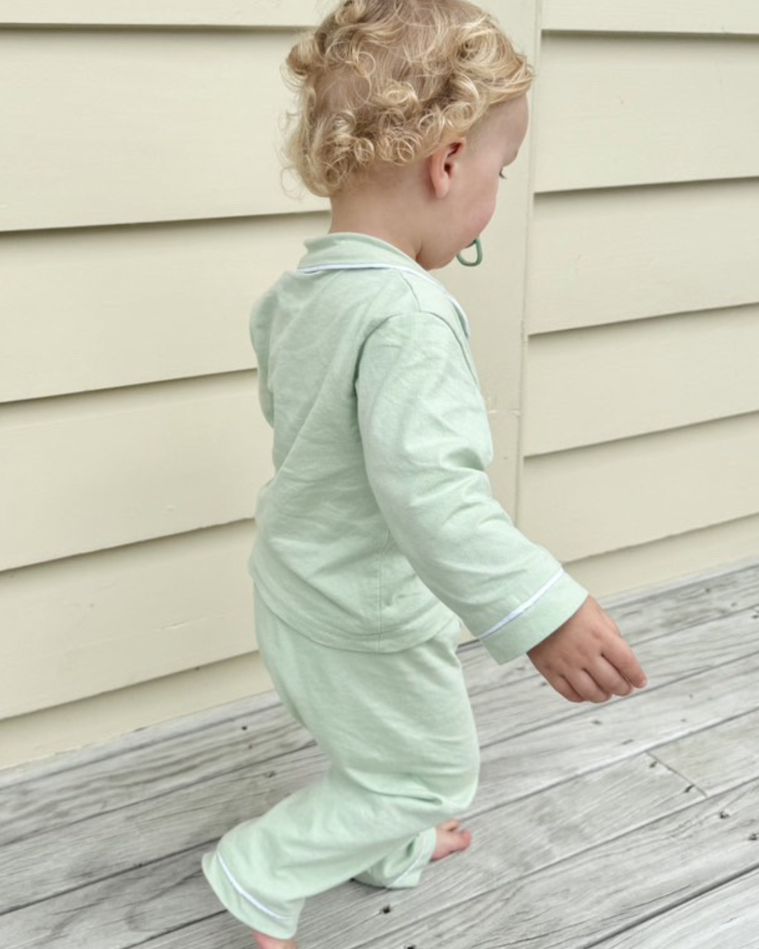 Personalised Pyjamas-Pistachio green