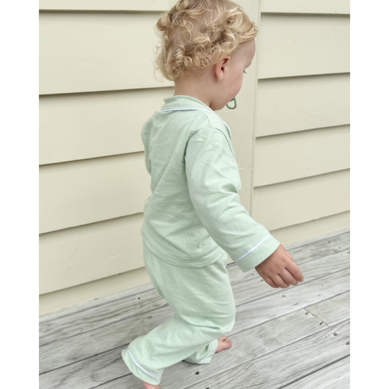 Personalised pjs sample (pistachio)- NOAH (3-4Y)