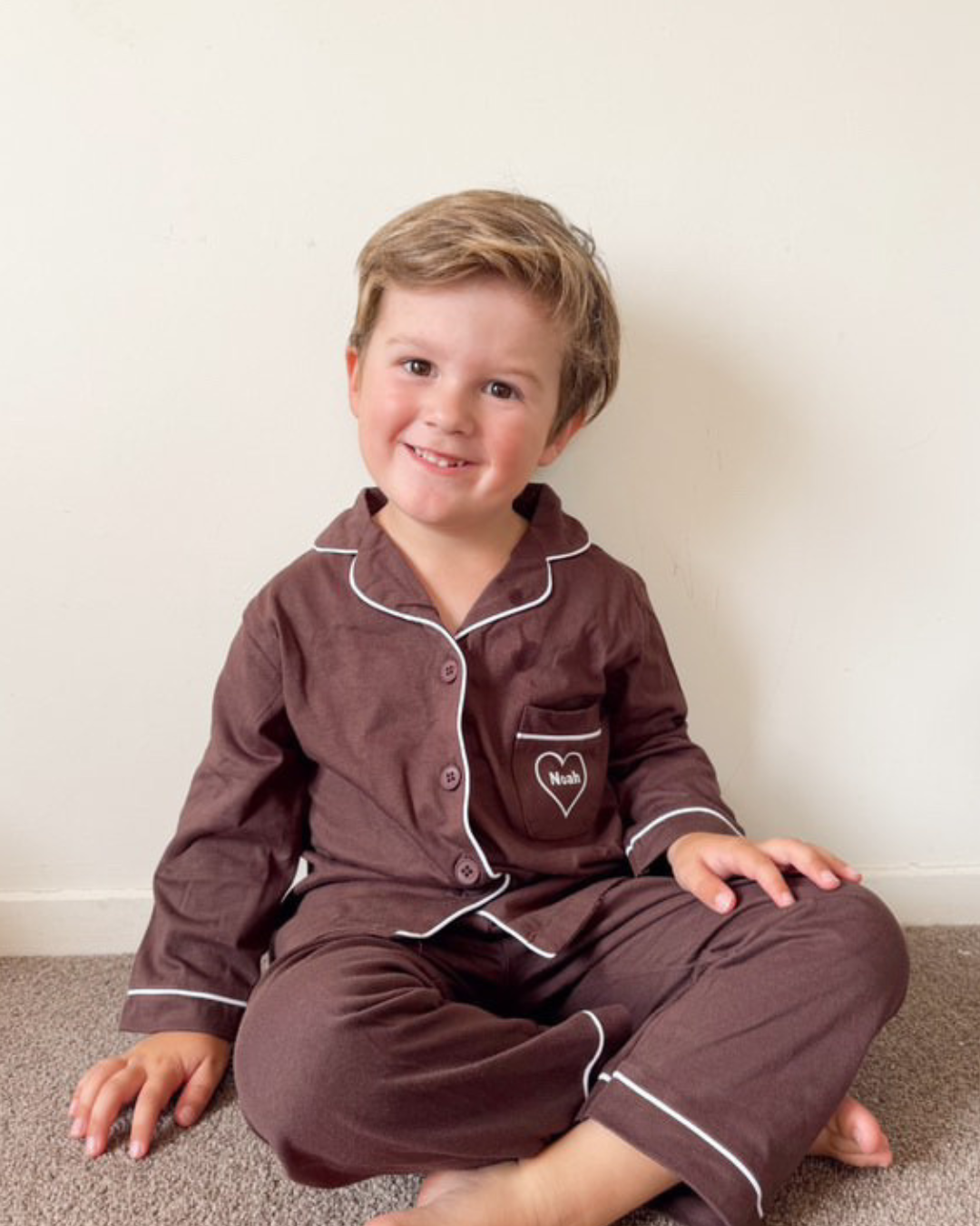 Personalised Pyjamas-Coco Brown