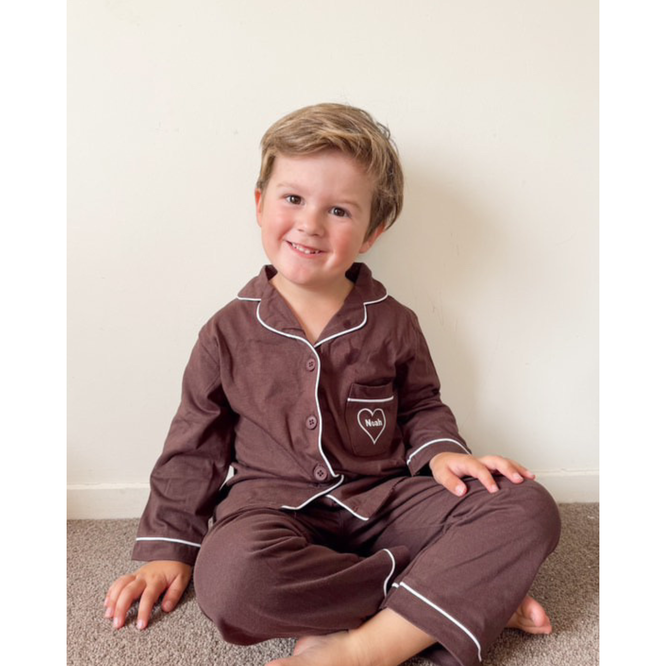 Personalised Pyjamas-Coco Brown (preorder)