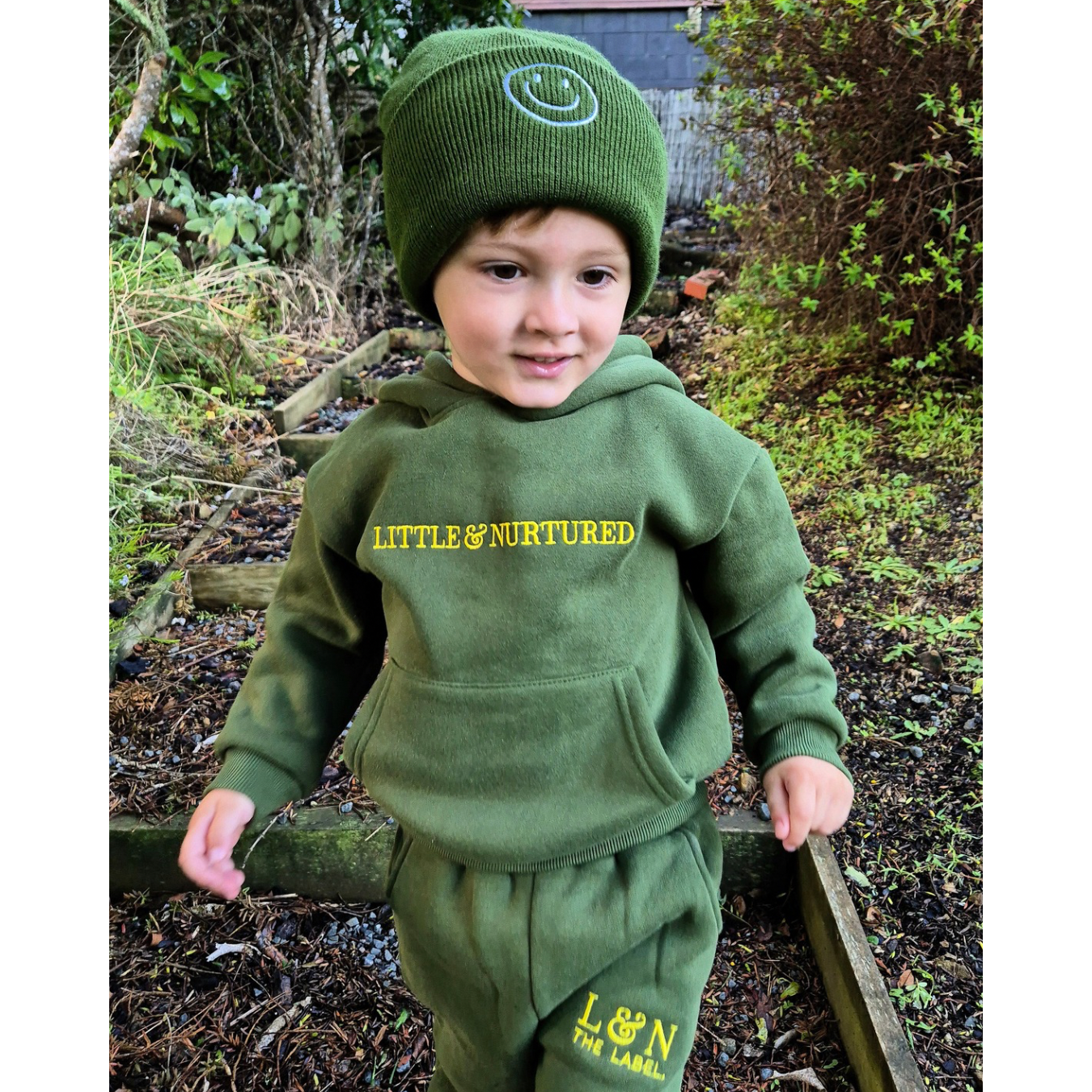 Little & Nurtured Tracksuit- Forest (preorder)