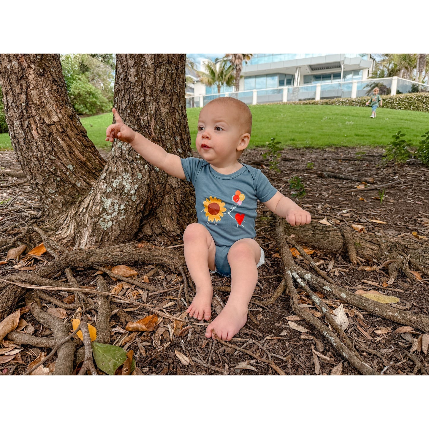 Grow With Love Bodysuit-Dark Blue