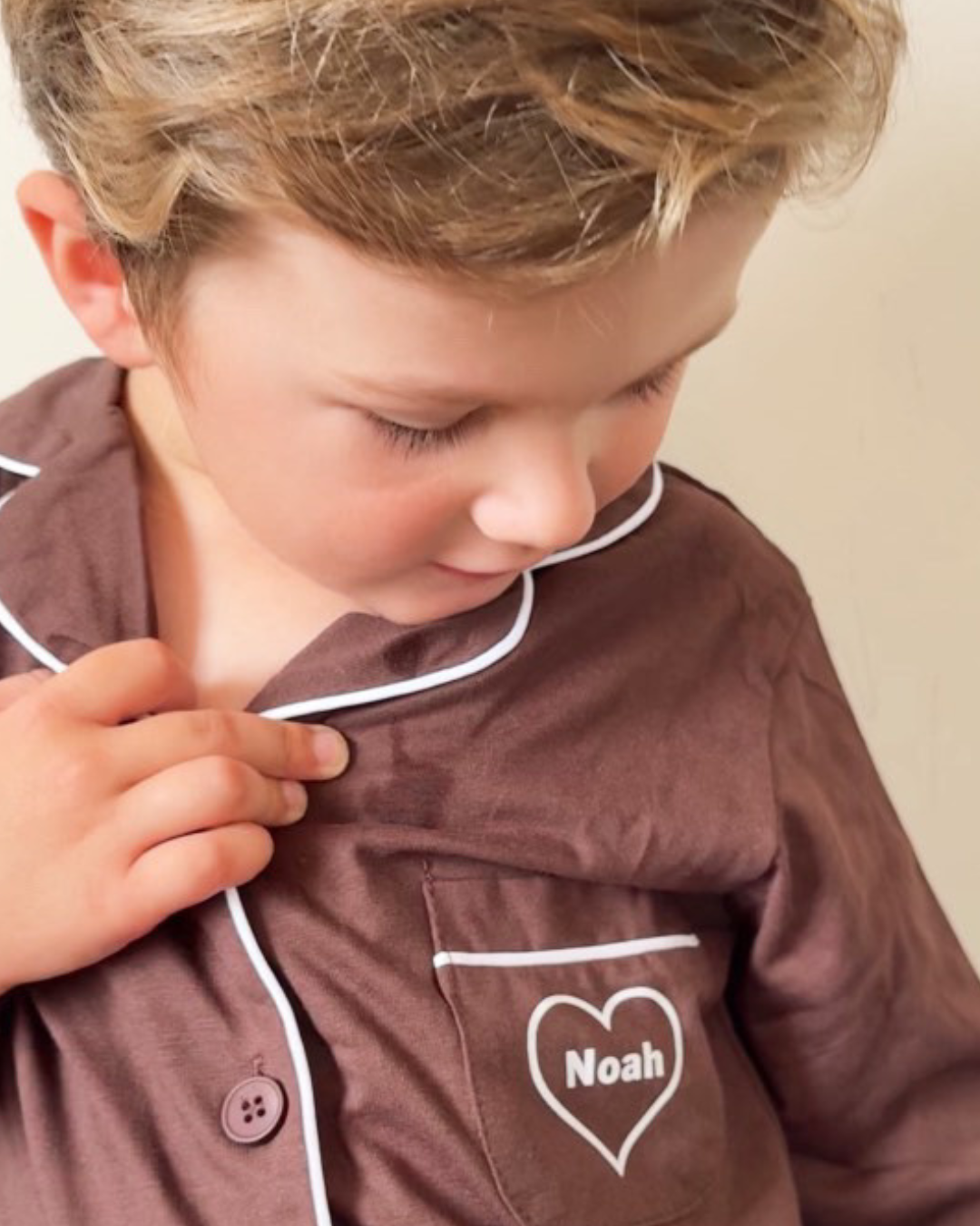 Personalised Pyjamas-Coco Brown