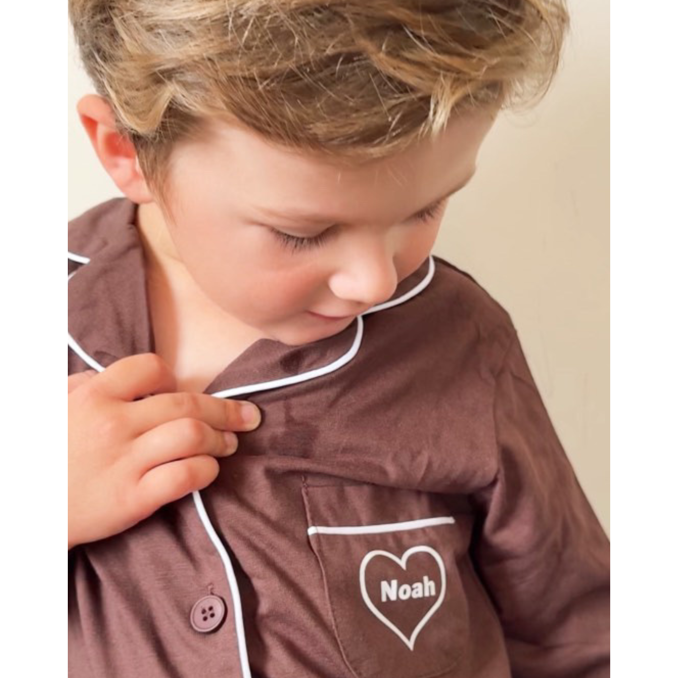 Personalised Pyjamas-Coco Brown (preorder)