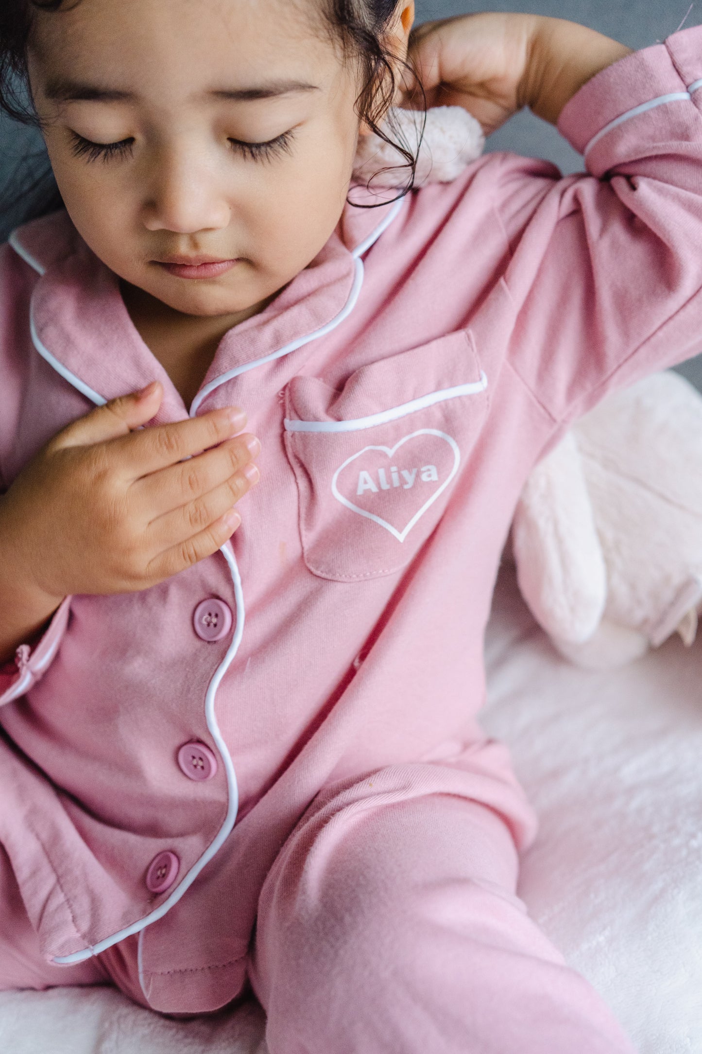Personalised Pyjamas-Candy Floss Pink