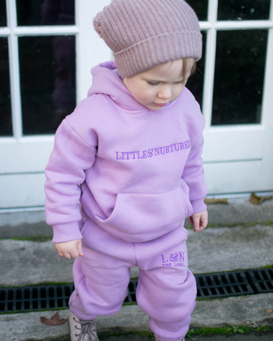 Little & Nurtured Tracksuit-Lavender