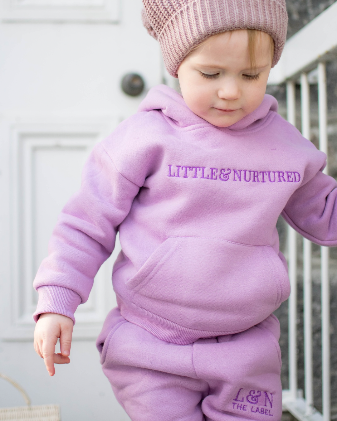 Little & Nurtured Tracksuit-Lavender
