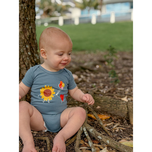 Grow With Love Bodysuit-Dark Blue